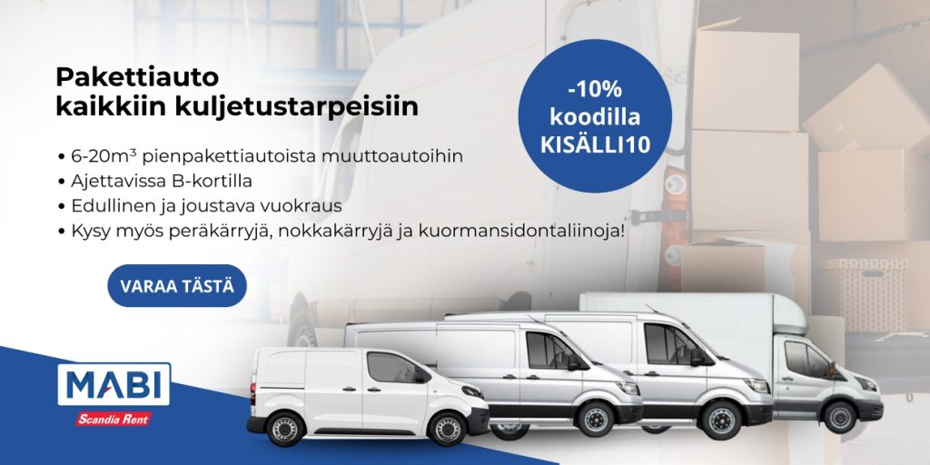 pakettiauton vuokraus Kuopio yhteistyö